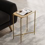 Hanah Home Mesa de Centro Shb-003-A Dorado y Natural